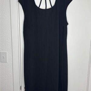 Love Squared Black Midi Dress